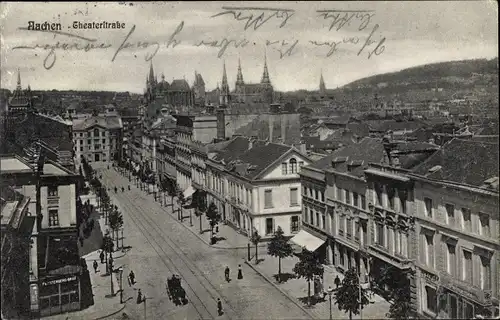 Ak Aachen in Nordrhein Westfalen, Theaterstraße