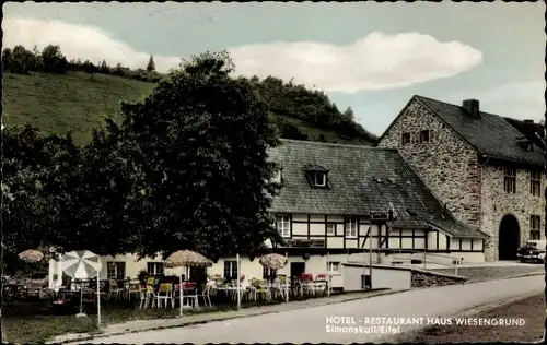 Ak Simonskall Hürtgenwald in der Eifel, Restaurant Haus Wiesengrund