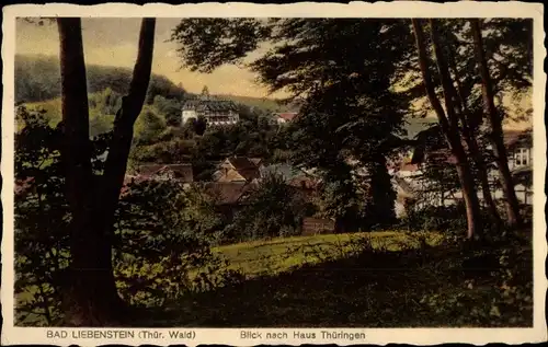 Ak Bad Liebenstein im Thüringer Wald, Panorama n. Haus Thüringen