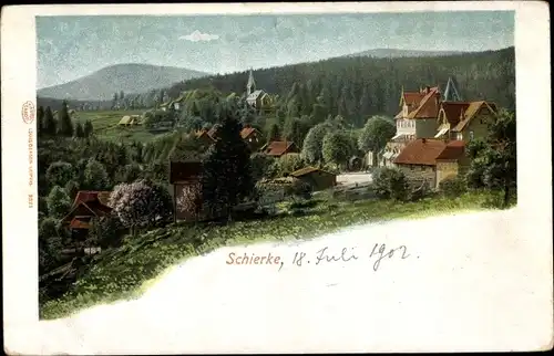 Ak Schierke Wernigerode am Harz, Panorama