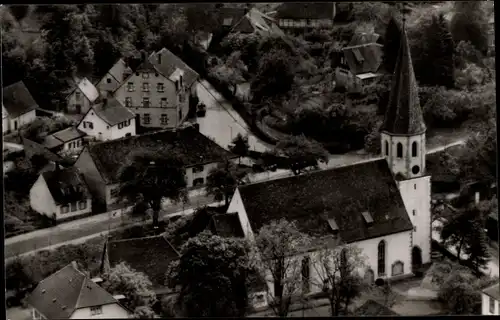 Ak Grötzingen Baden Württemberg, Kirche, Vogelschau