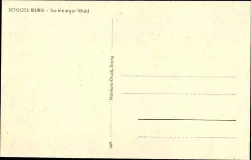 Ak Bad Iburg am Teutoburger Wald, Schloss