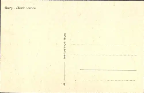 Ak Bad Iburg am Teutoburger Wald, Charlottensee