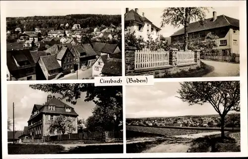 Ak Limbach in Baden Odenwald, Panorama, Straßenpartie