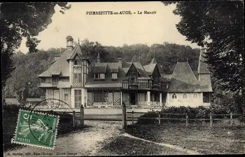 Ak Pierrefitte en Auge Calvados, Le Manoir