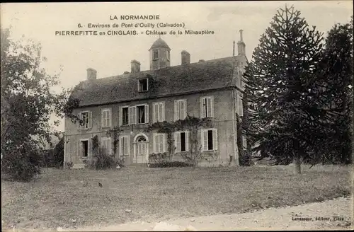 Ak Pierrefitte en Cinglais Calvados, Chateau de la Milvaupiere