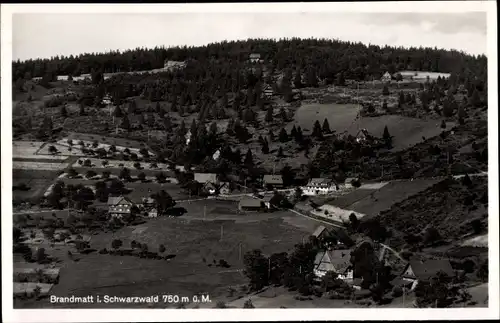 Ak Brandmatt Sasbachwalden im Schwarzwald, Häuser im Tal