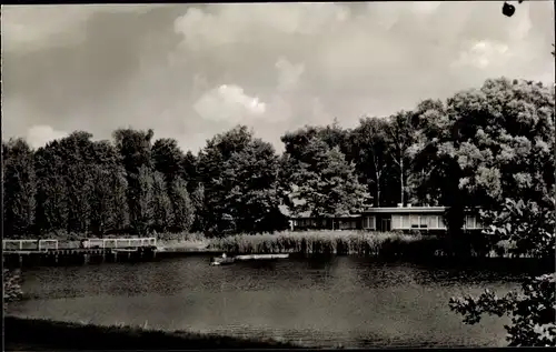 Ak Wilhelmshaven in Niedersachsen, Stadtpark mit Bootshaus