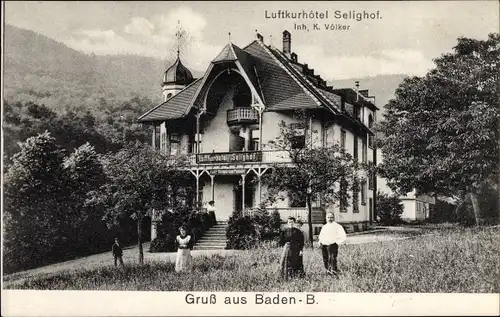 Ak Baden Baden am Schwarzwald, Luftkurhotel Selighof