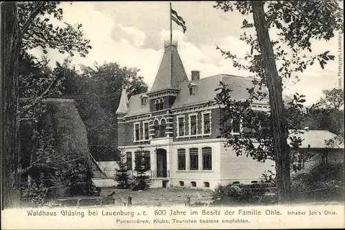 Ak Glüsing Schnakenbek in Lauenburg, Gasthaus Waldhaus