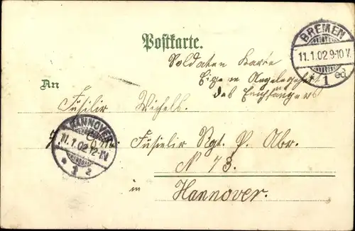 Litho Hansestadt Bremen, Hafenpartie, Dampfer, Segelschiffe