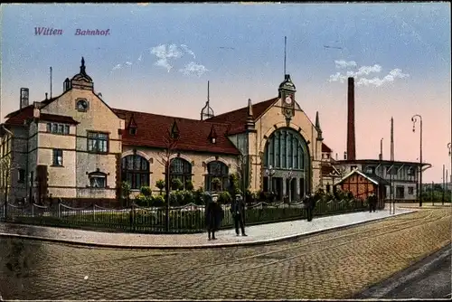 Ak Witten an der Ruhr, Bahnhof