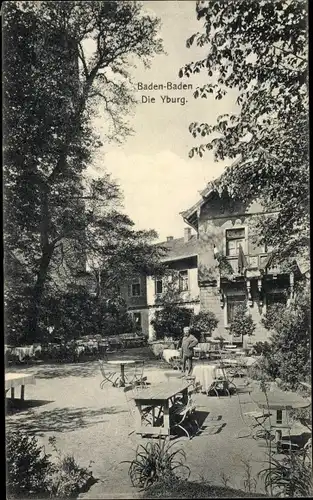 Ak Baden Baden am Schwarzwald, Die Yburg, Gasthaus