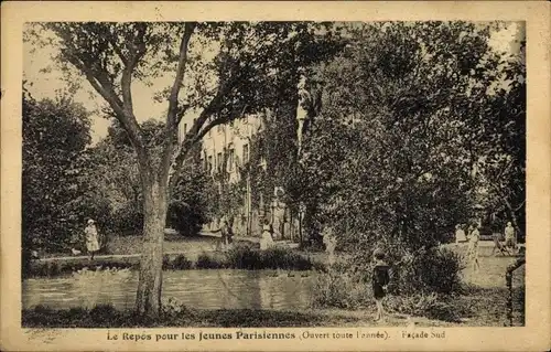 Ak Beaumesnil Eure, Le Repos pour les Jeunes Parisiennes, Facade Sud
