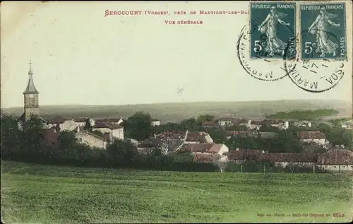 Ak Serocourt Vosges, Vue generale