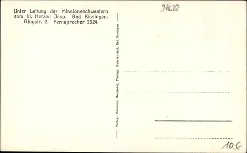 Ak Bad Kissingen Unterfranken Bayern, Haus Bethania, Ringstraße 2