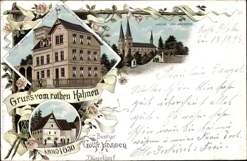 Litho Arenberg Koblenz am Rhein, Rother Hahn, Kirche