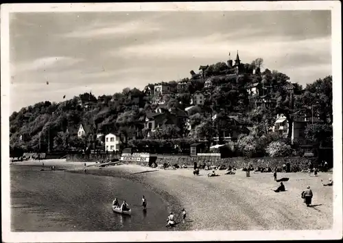 Ak Hamburg Altona Blankenese, Süllberg, Elbstrand