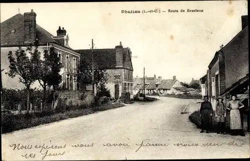 Ak Dhuizon Loir et Cher, Route de Bracieux