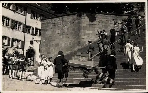 Ak Sankt Goar Rheinland Pfalz, Markt, Prozession