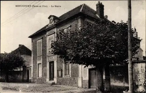 Ak Menucourt Val d’Oise, La Mairie, Villa