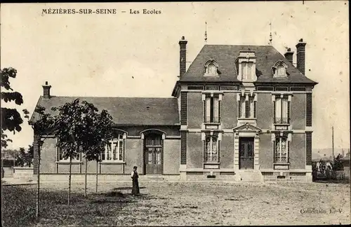Ak Mézières-sur-Seine Yvelines, Les Ecoles