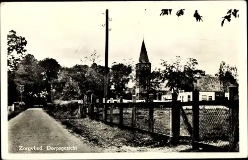 Ak Zorgvlied Westerveld Drenthe, Dorpsgezicht, Kirche