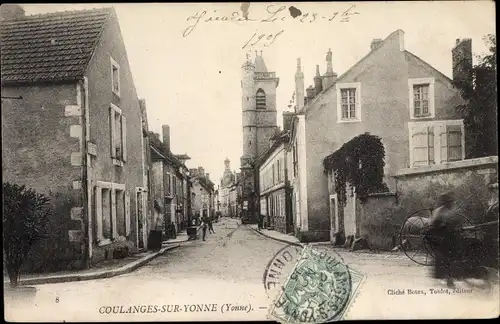 Ak Coulanges sur Yonne, Ortspartie