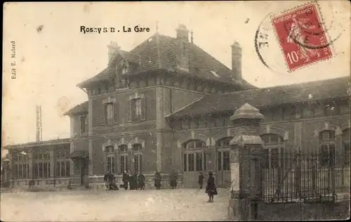 Ak Rosny sous Bois Seine Saint Denis, La Gare