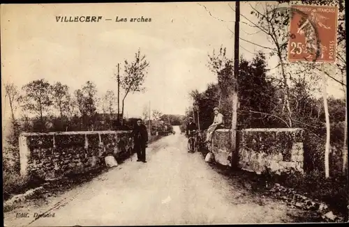 Ak Villecerf Seine et Marne, Les Arches