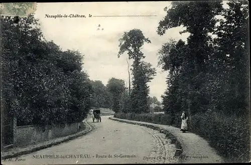 Ak Neauphle le Chateau Yvelines, Route de St Germain