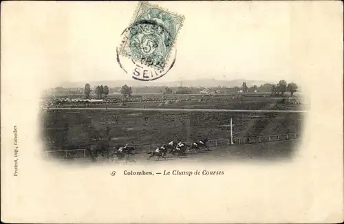 Ak Colombes Hauts de Seine, La Champ de Courses