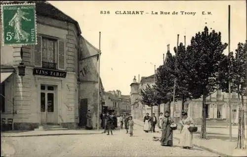 Ak Clamart Hauts de Seine, Rue de Trosy