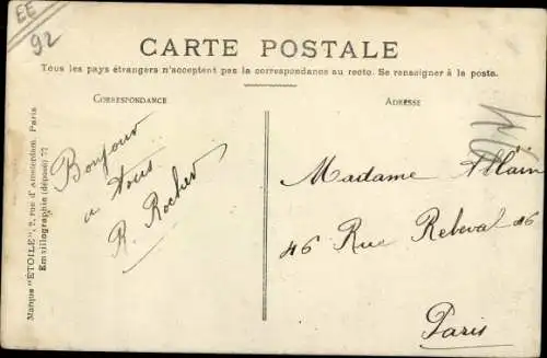 Ak Billancourt Hauts de Seine, Saint Germain, Avenue du Bas Meudon