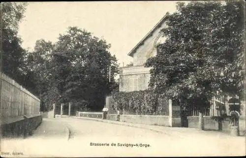 Ak Savigny sur Orge Essonne, Brasserie