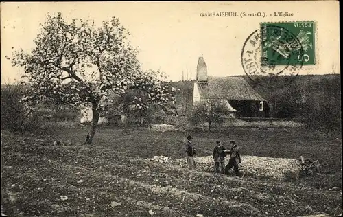 Ak Gambaiseuil Yvelines, L´Église