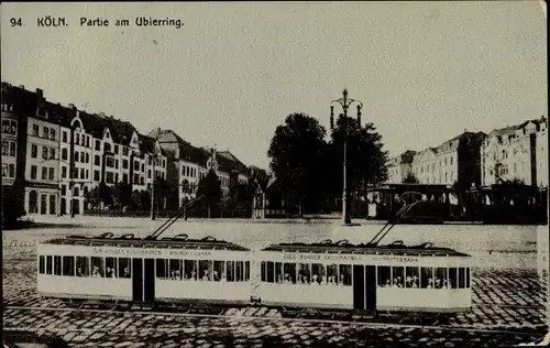 Ak Köln am Rhein, Ubierring, Straßenbahn