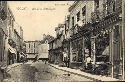 Ak Nolay Côte-d´Or, Rue de la République