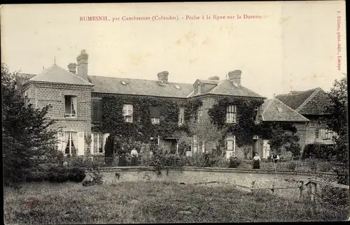 Ak Rumesnil Calvados, Pèche à la ligne sur la Dorette