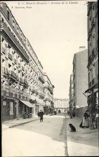 Ak Becon les Bruyeres Hauts de Seine, Avenue de la Liberte