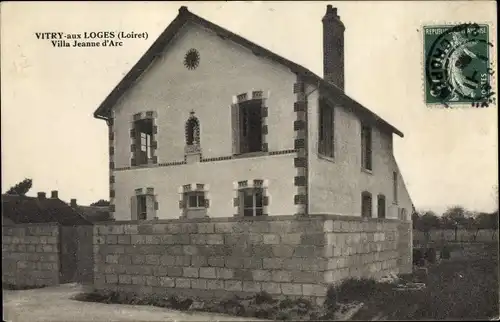 Ak Vitry aux Loges Loiret, Villa Jeanne d'Arc