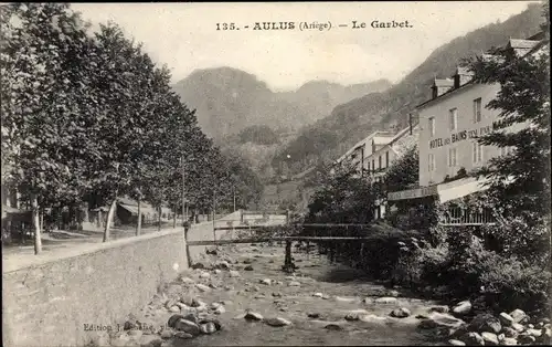 Ak Aulus les Bains Ariege, Le Garbet, Hotel des Bains