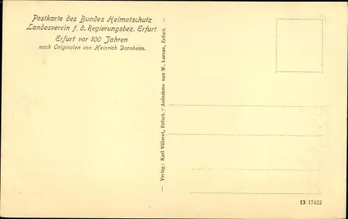 Künstler Ak Dornheim, Heinrich, Erfurt in Thüringen, Hospitalkirche