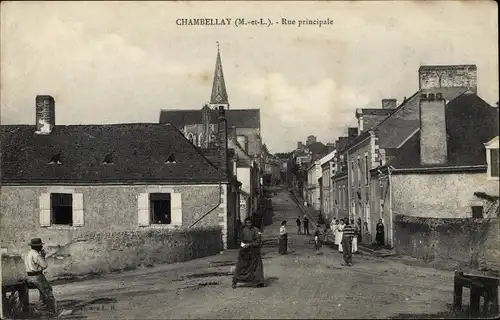 Ak Chambellay Maine-et-Loire, Rue principale