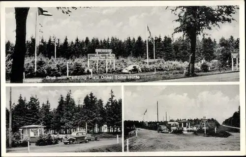 Ak Schleswig Holstein, ADAC Campingplatz Onkl Toms Hütte