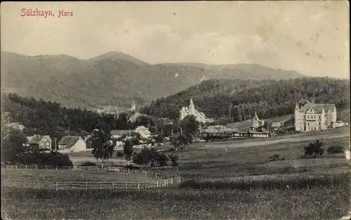 Ak Sülzhayn Ellrich Thüringen, Blick auf den Ort