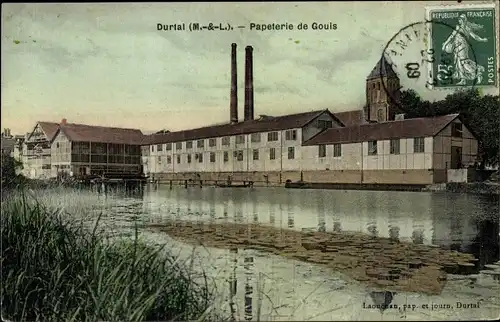 Ak Durtal Maine et Loire, Papeterie de Gouis