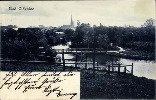 Ak Bad Oldesloe in Schleswig Holstein, Teilansicht, Brücke