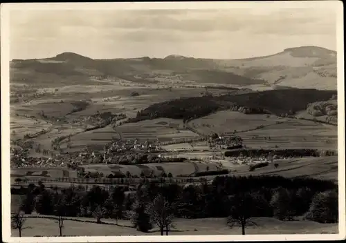 Ak Gersfeld in der Rhön Hessen, Totale mit Eierhauck und Dammersfeld