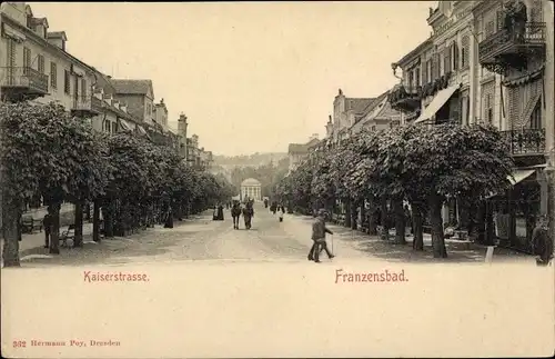 Ak Františkovy Lázně Franzensbad Karlovarský kraj Region Karlsbad; Kaiserstraße